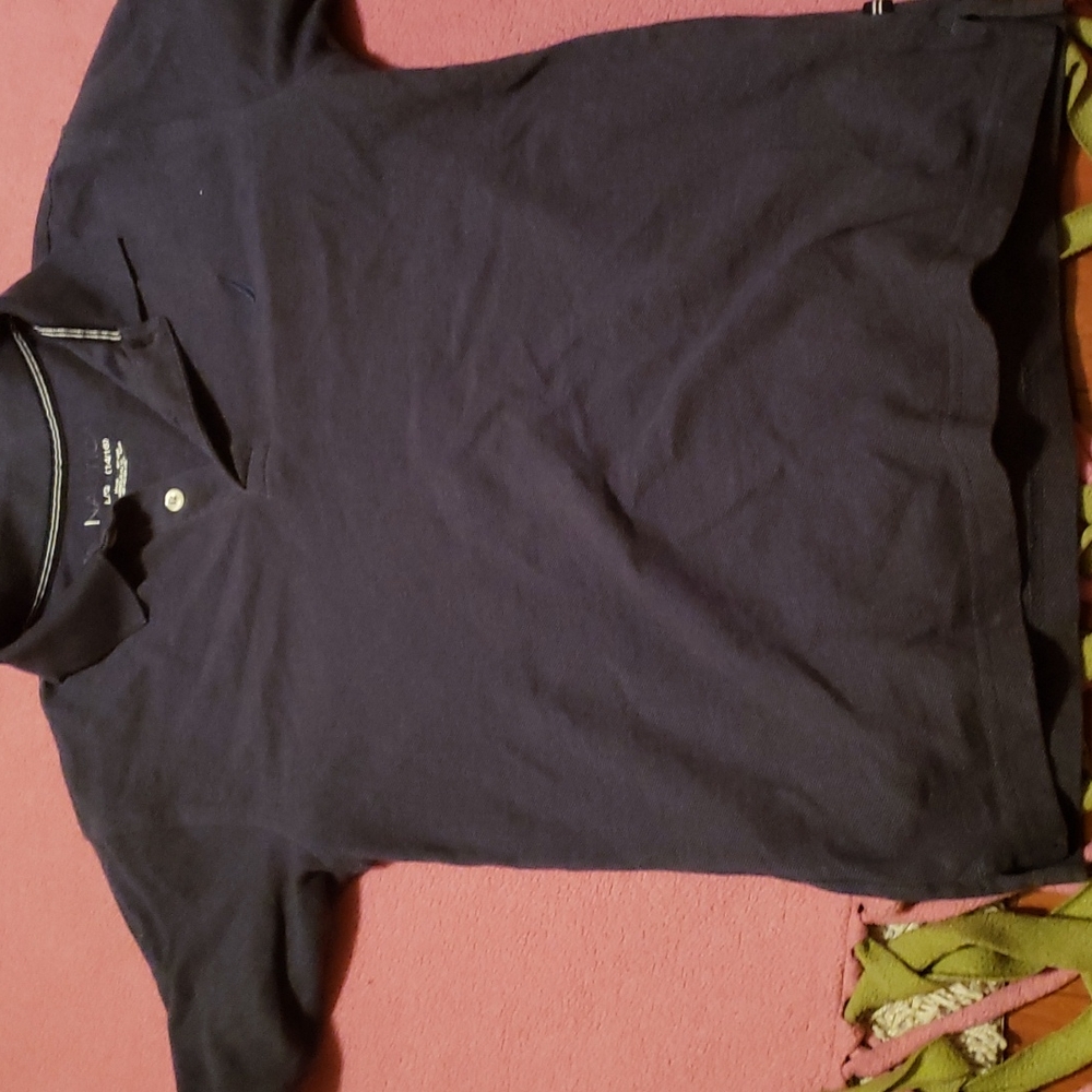 Nautica Size 14-16 Navy Blue Polo Boys